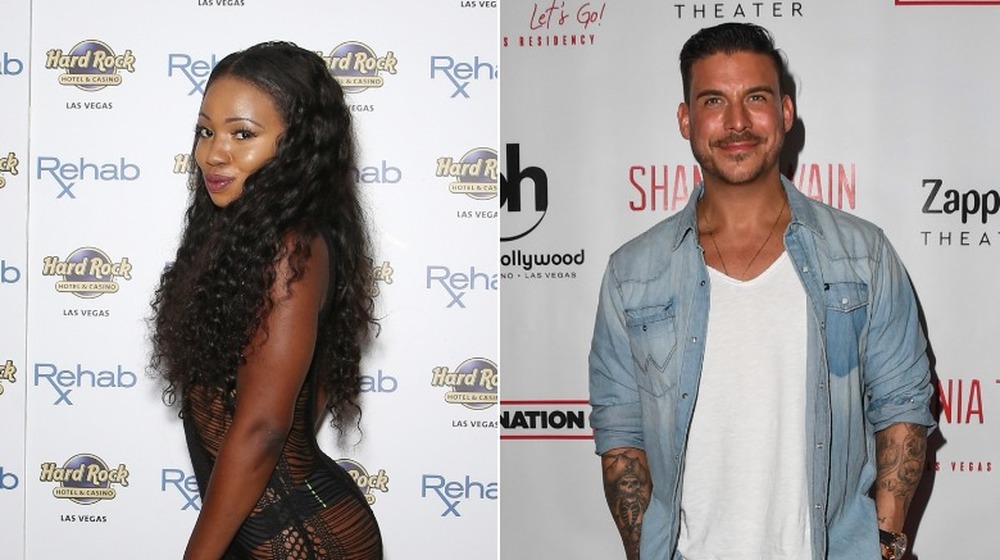 Faith Stowers and Jax Taylor pose at special events 