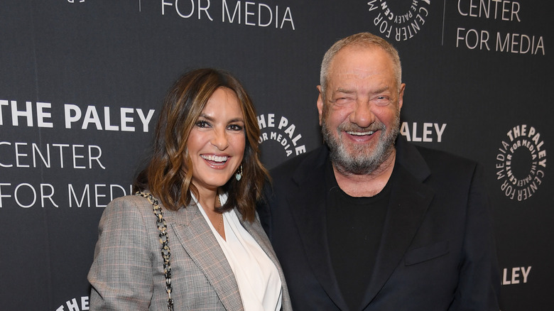 Mariska Hargitay poses with "SVU" creator Dick Wolf