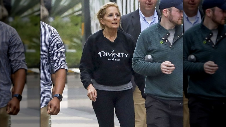 Jill Biden in workout mode