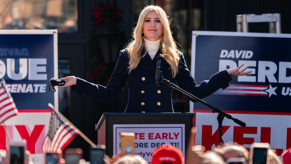 Ivanka Trump speaking at campaign event