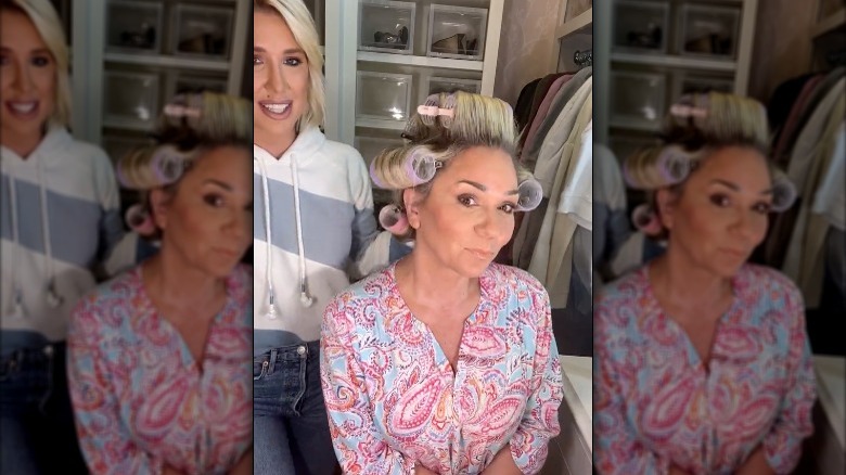 Savannah Chrisley does her mom Julie Chrisley's makeup