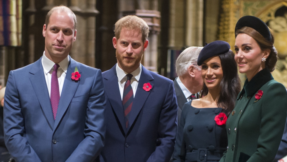 Harry, Meghan, Kate, and William 