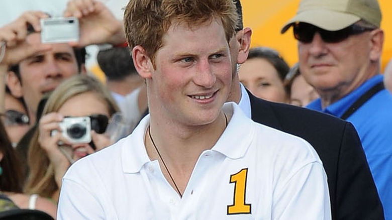 young Prince Harry at polo match in 2009