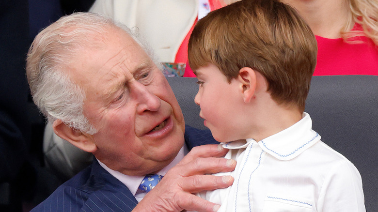 Doting grandpa King Charles