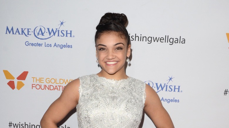 Laurie Hernandez at event 