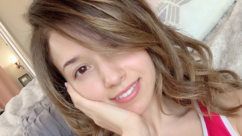 Selfie of Pokimane 