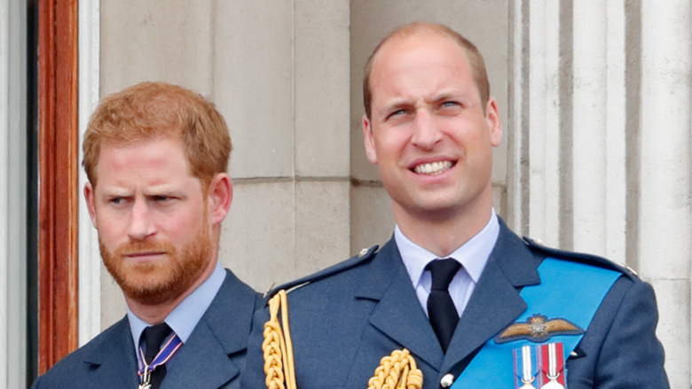 Prince Harry and Prince William at event