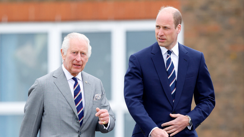 King Charles and Prince William in Normandy