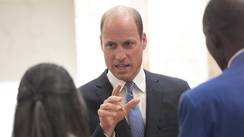 Prince William in discussion