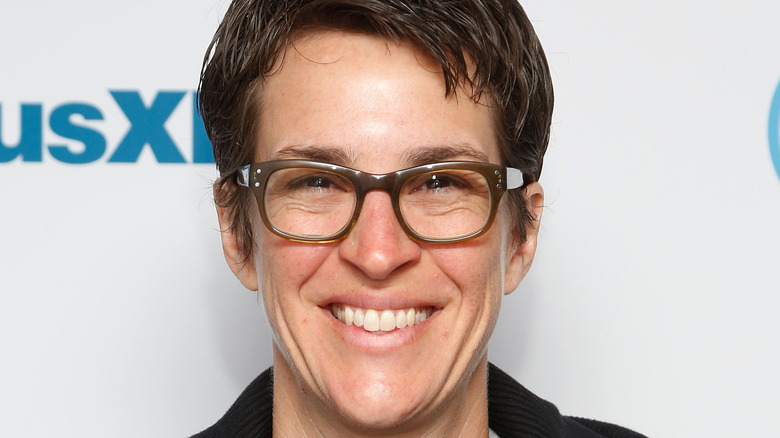 close-up of Rachel Maddow without makeup