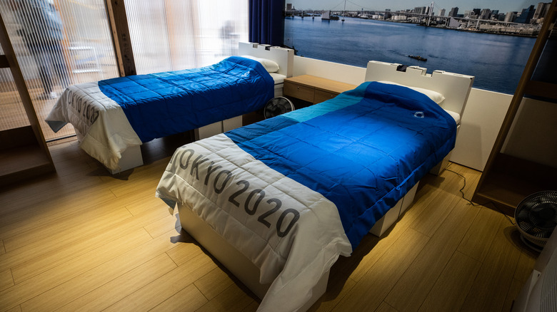 Tokyo Olympics cardboard beds 