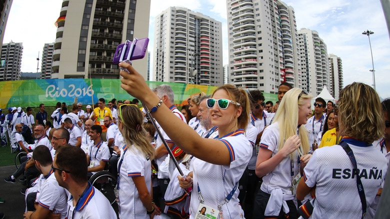 Athletes in Rio in the Olympic Village 