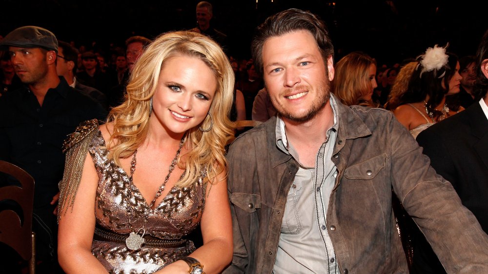 Miranda Lambert and Blake Shelton at an event in 2011