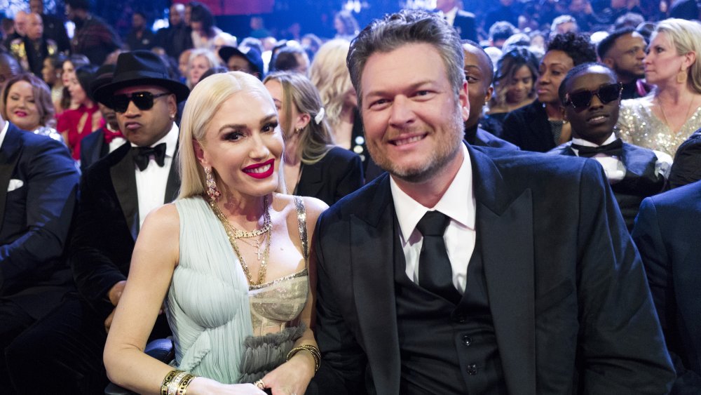 Gwen Stefani and Blake Shelton at the 2020 Grammy Awards