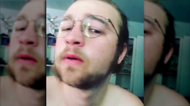 Angus T. Jones taking a selfie