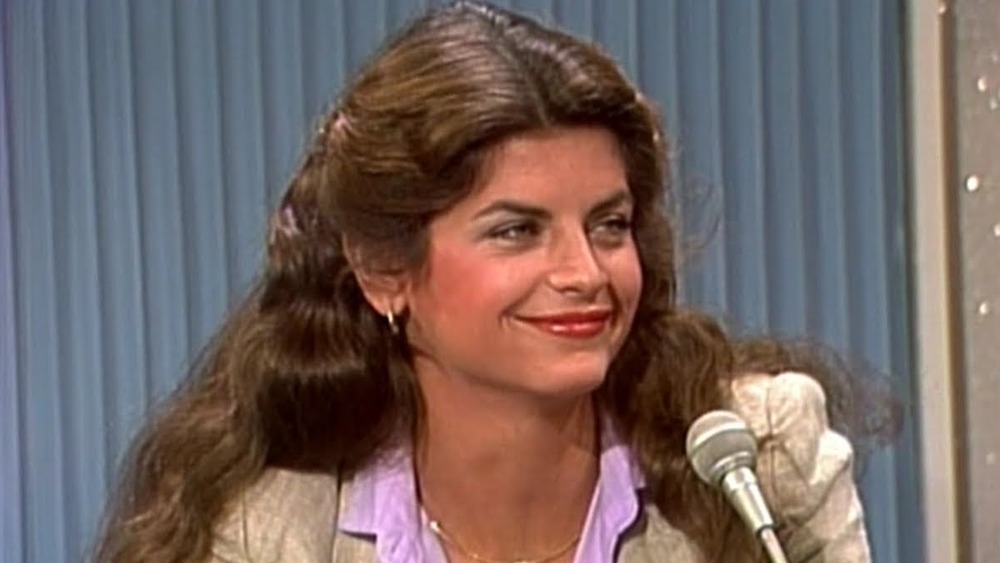 Kirstie Alley on a game show in the '80s