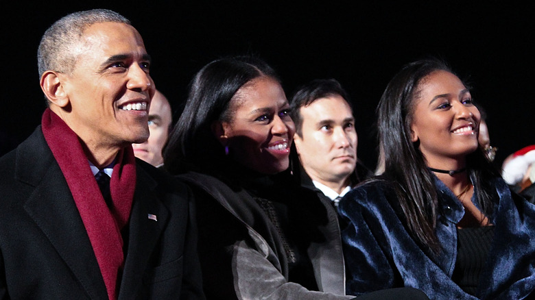 The Obamas at event