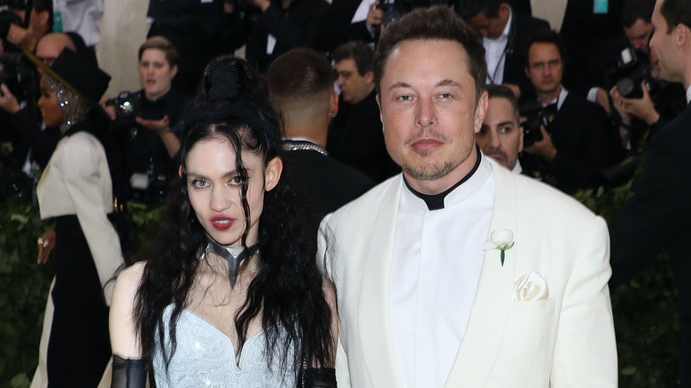 Grimes and Elon Musk at the Met Gala 