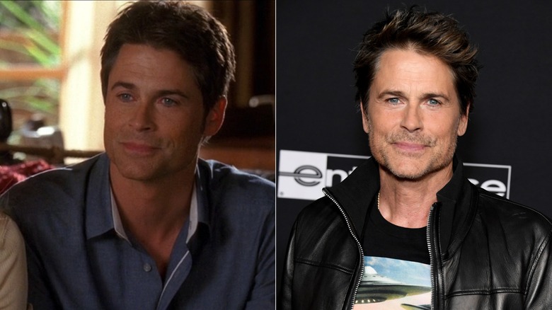 Rob Lowe acting on Brothers and Sisters and posing in the 2020s