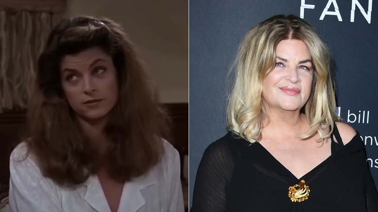 Kirstie Alley then and in 2022