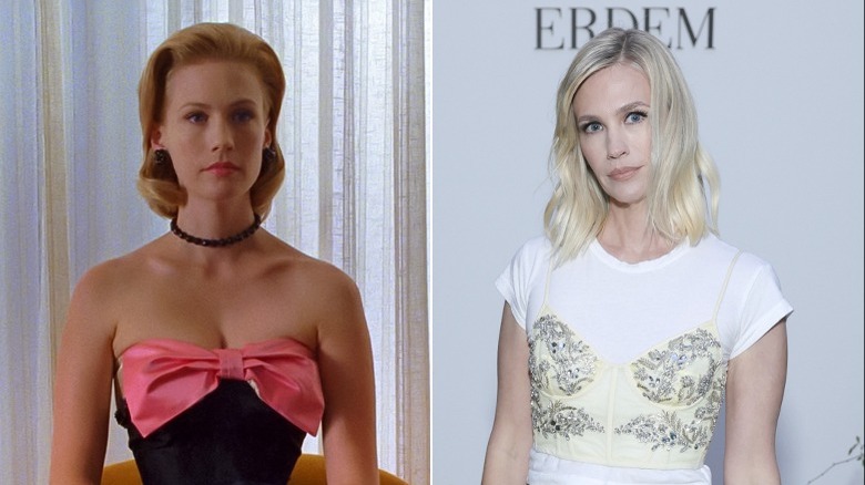 January Jones then and now