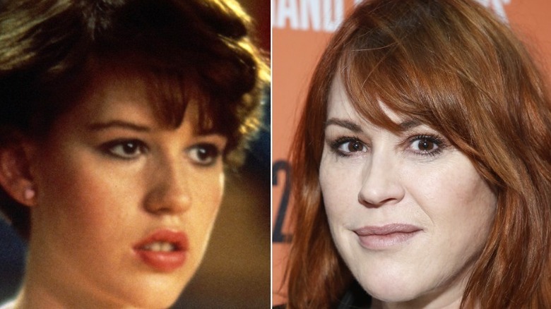 Molly Ringwald then and now