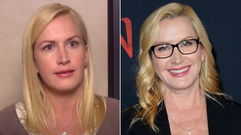 Angela Kinsey then and now