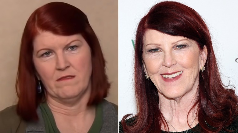 Kate Flannery then and now