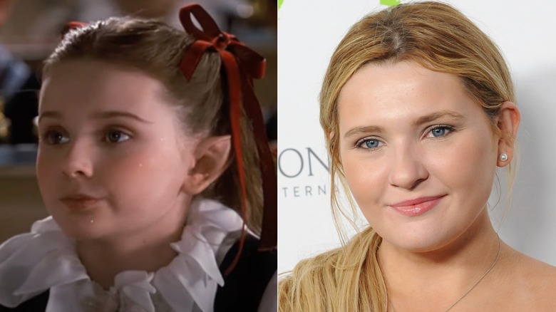 Abigail Breslin acting in The Santa Clause and smiling now