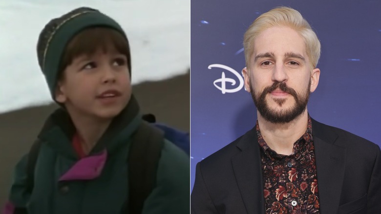 Eric Lloyd acting in The Santa Clause then and posing now