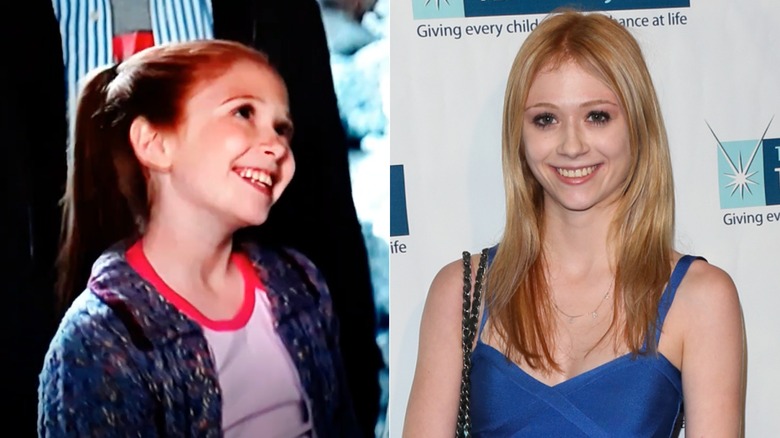 Liliana Mumy acting in The Santa Clause and smiling now