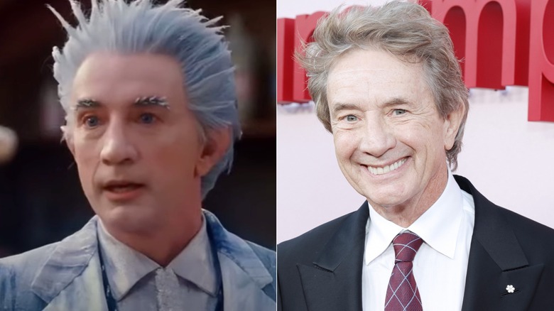 Martin Short acting in The Santa Clause and posing now