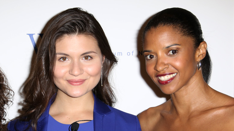 Phillipa Soo and Renee Goldsberry smiling