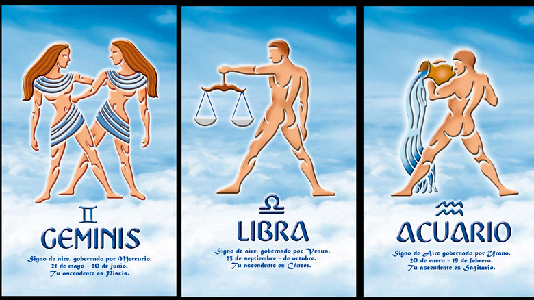 Gemini, Libra, Aquarius graphic