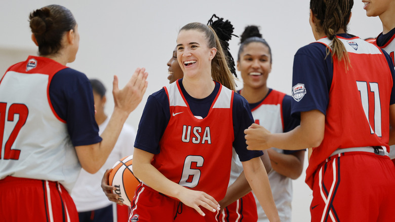 Sabrina Ionescu with Team USA