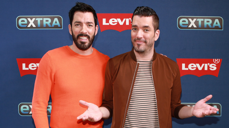 The Property Brothers posing