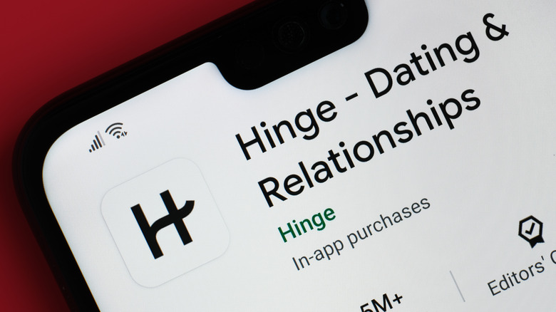 Hinge in the app store