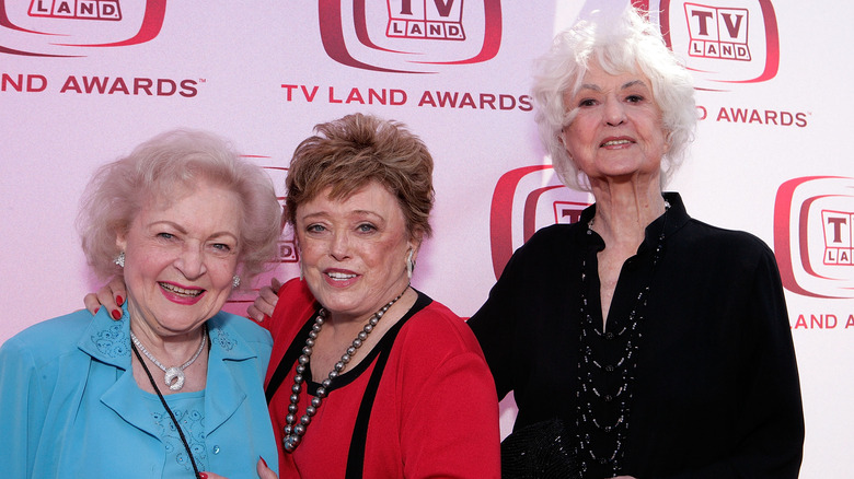 Bea Arthur, Rue McClanahan, and Betty White on the red carpet