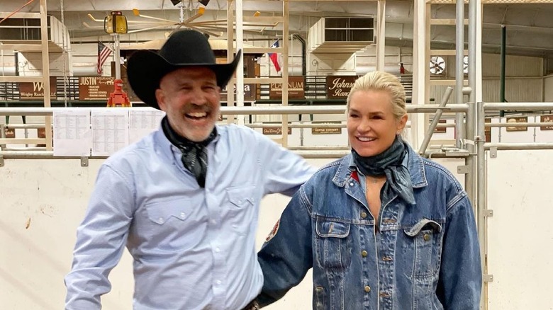 Yolanda Hadid and Joseph Jingoli on farm