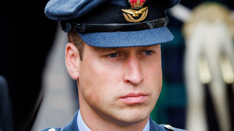 Prince William looking on