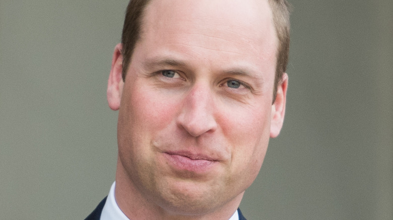 Prince William looking on