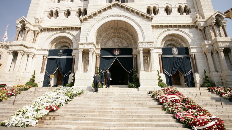 A Cathedral prepared for Rainier's funeral