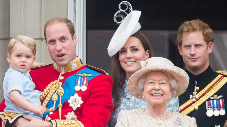 Royal family on balcony