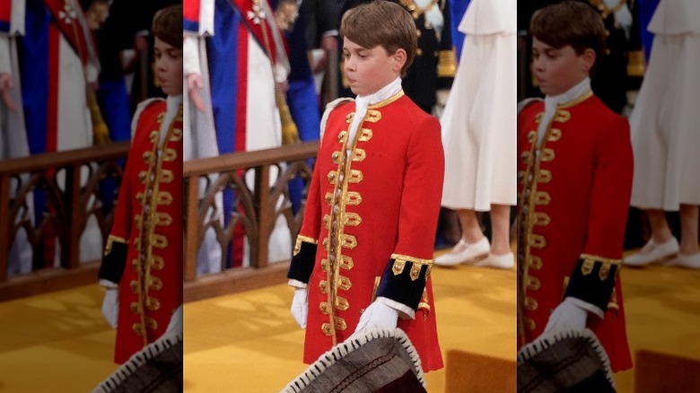 Prince George at the coronation 