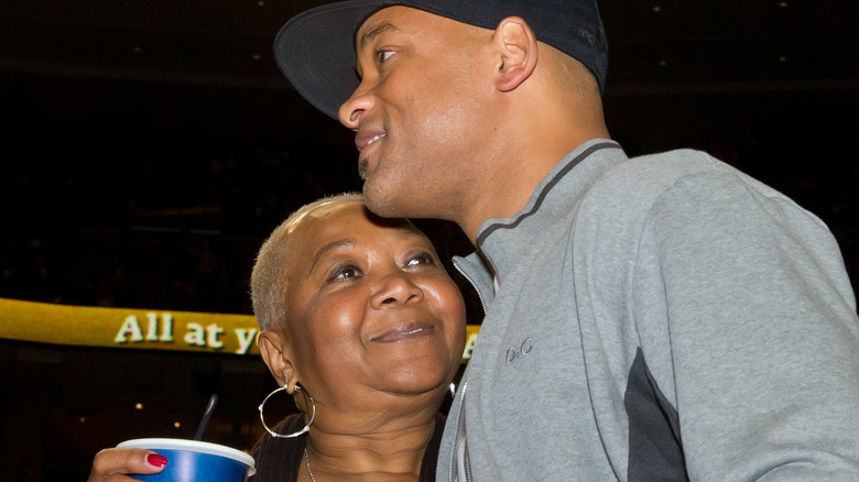 Will Smith hugging his mother