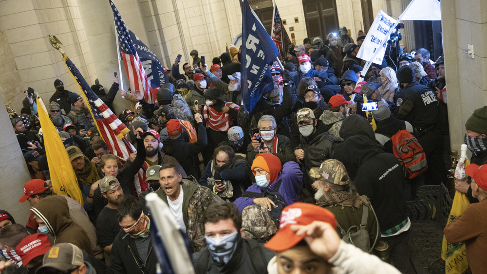 Pro-Trump crowd inside U.S. Capitol