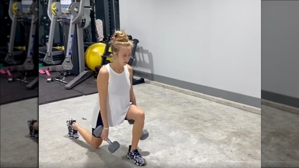 Brittany Matthews working out