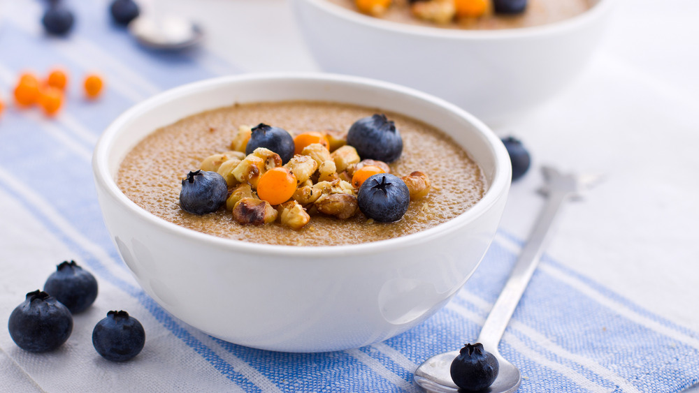 A bowl of amaranth porridge