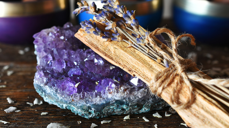 amethyst lavender bundle crystal