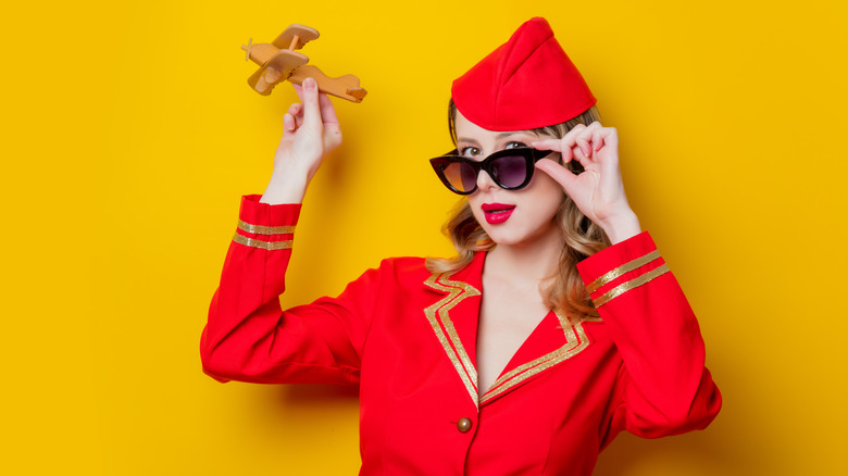 Vintage stewardess costume